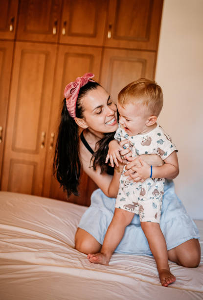 istock Mother and her son spending quality time together at home 1419719230