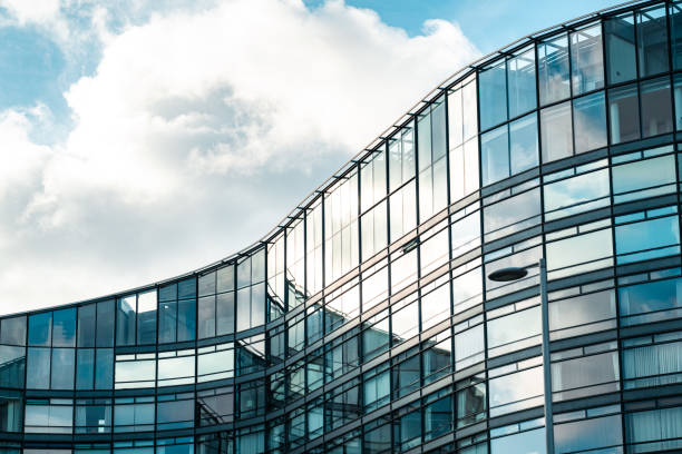 A modern office building detail