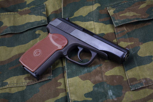 istock The Makarov-Walther pistol or PM (Pistolet Makarova, lit. Makarov's Pistol) is a Soviet semi-automatic pistol stolen from german Walther PP pistol. 1419719667