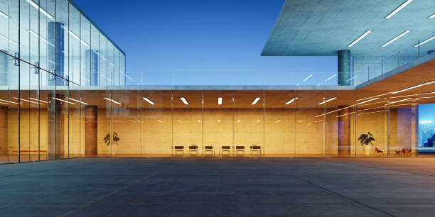 istock Modern glass wall commercial buildings exterior 1419723530