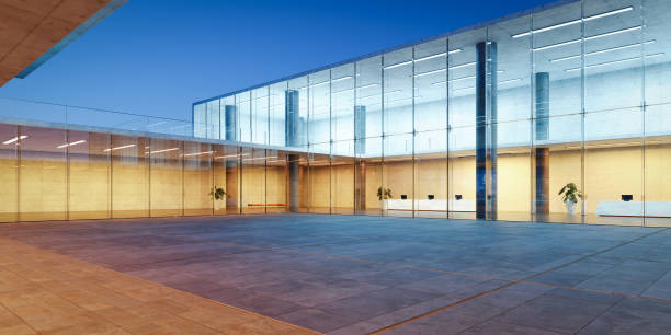 istock Modern glass wall commercial buildings exterior 1419723616