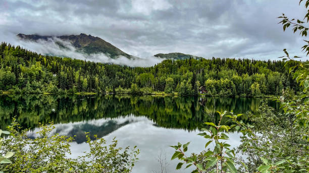 istock Reflections on Long Lake in Wrangell St Elias national park 1419723758