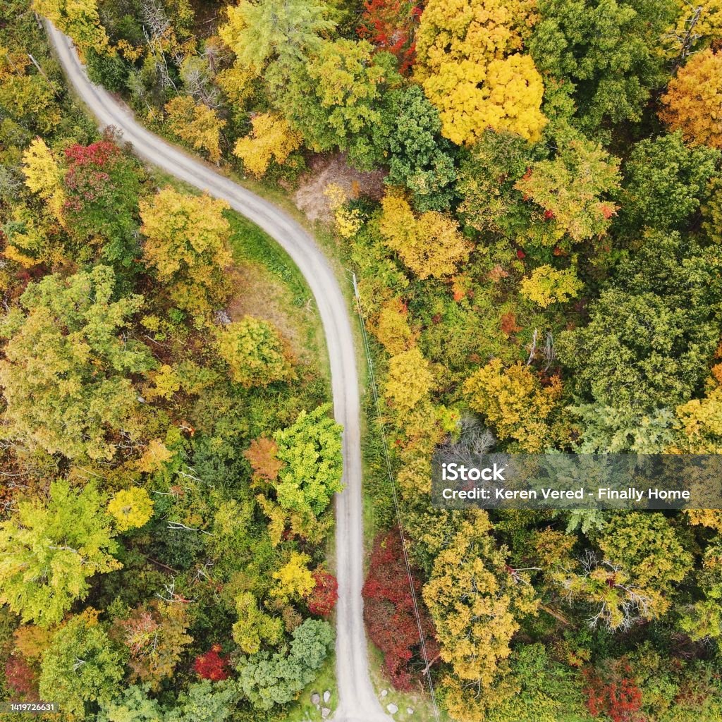 Aerial Photography of Wooded rural area in Upstate New York Aerial Photography of Wooded rural area in Upstate New York. Nature images from tree covered mountains, Hudson Valley NY Catskill Mountains Stock Photo
