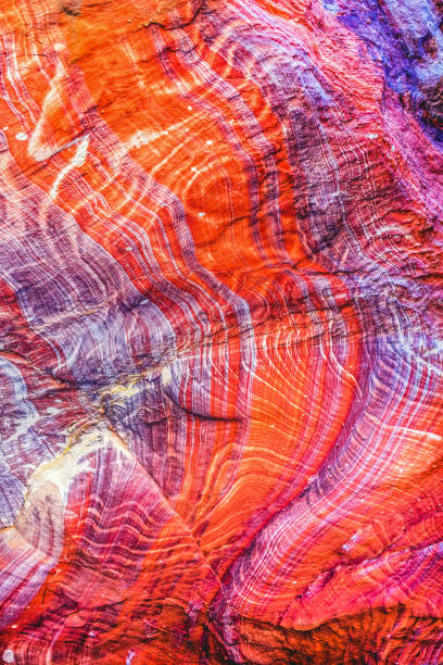 istock Red Rock Abstract Near Royal Tombs Petra Jordan 1419731780