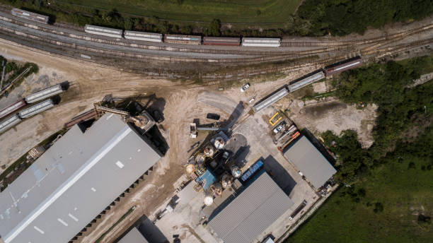 istock Railroad junction in the industrial zone. 1419741567