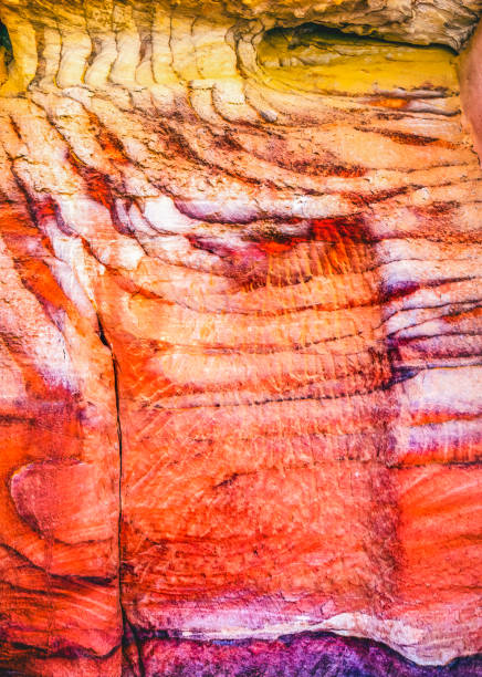 istock Red White Rock Abstract Near Royal Tombs Petra Jordan 1419743155