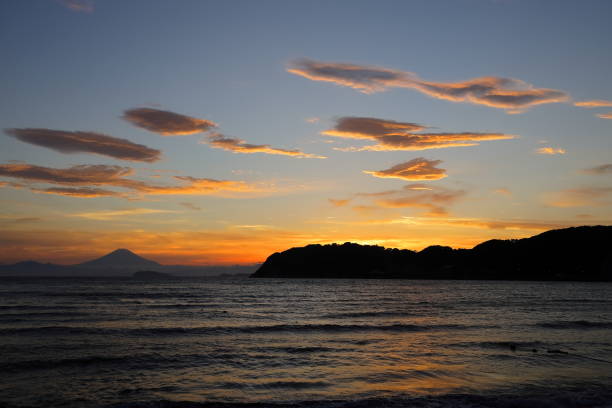 istock Sunset seen from the Zushi coast 1419745214