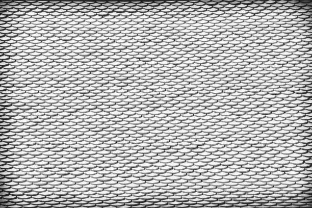 istock Seamless patterns of roof white grey texture for background 1419754994