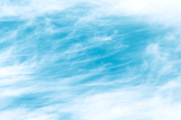 Light clouds bright blue sky images with breeze patterns on natural vast background