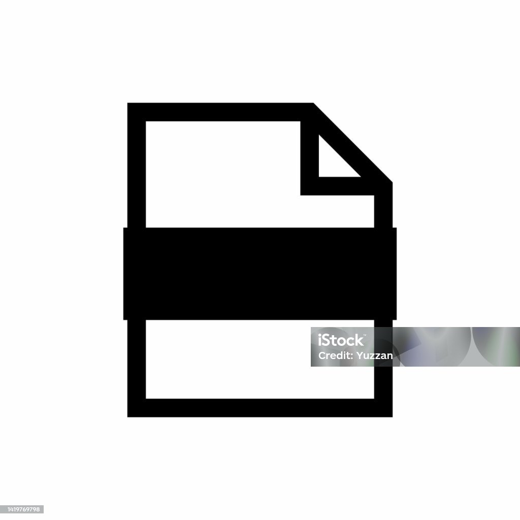 Clean Documents Simple And Clean Document Type Format Outline Vector Stock Illustration ...