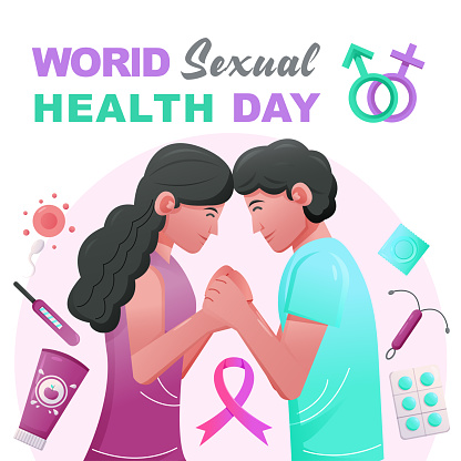 World Sexual Health Day, Husband holding his wife's hand