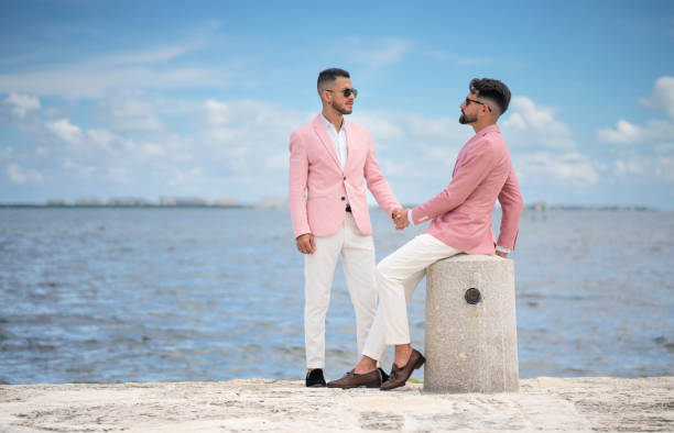 istock Gay Couple engagement session 1419790780