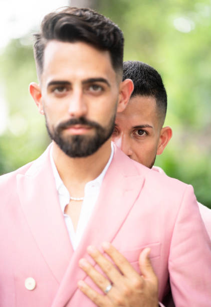 istock Gay Couple engagement photo session 1419790787