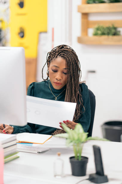 istock African Woman Working in the Office 1419795234