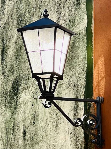 istock Lamp in the morning sun, outdoor 1419796776