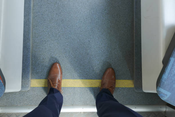 Casual shoes and pants from pov angle