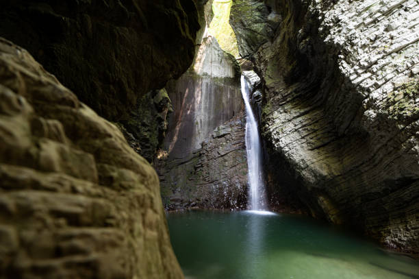 istock Kozjak waterfall in the Soca valley 1419807611