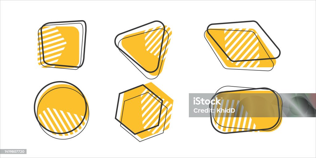 Simple Shape Visual Creative Abstract Simple Shape Vector Illustration Stock Illustration ...