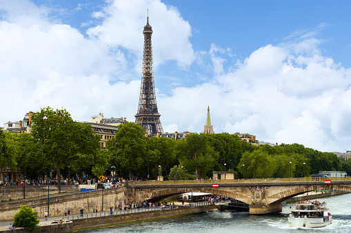 Paris city view with Eiffel Tower