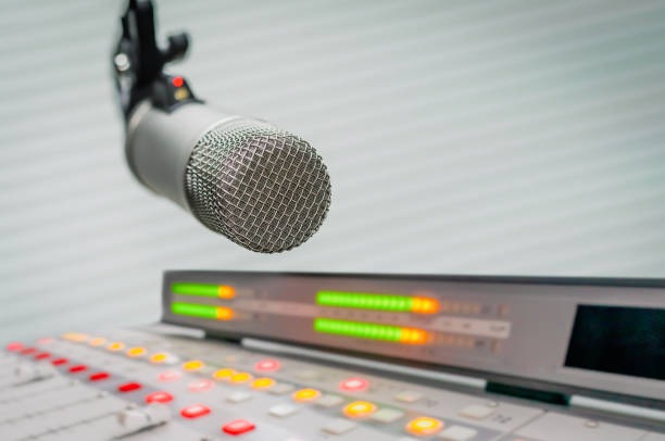 istock Professional microphone and sound mixer 1419817750
