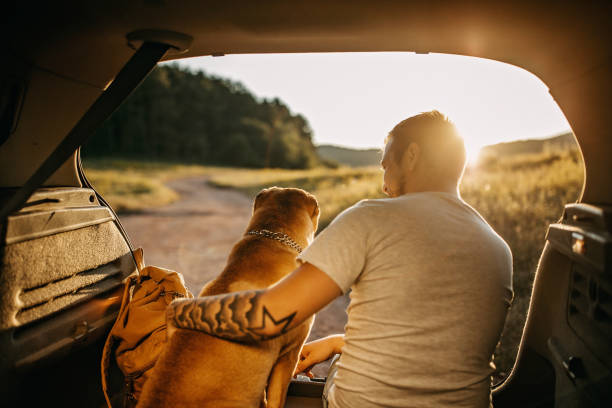 istock A dog and a man in an embrace 1419829803