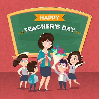 Happy Teacher's Day Poster Concept