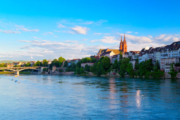 istock Panoramic view of Basel city, Switzerland 1419846129