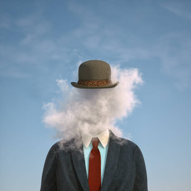 istock A businessman with his head in the clouds. 1419847809
