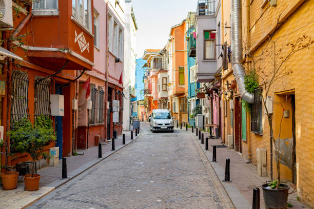 istock Street view in Balat district in Istanbul 1419850436