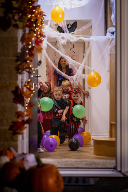 istock Playing With Friends at Halloween 1419851264