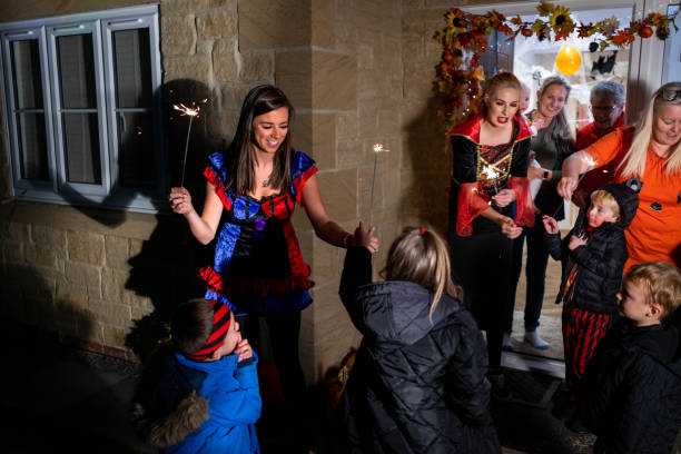 istock Family Halloween Social Event 1419851443