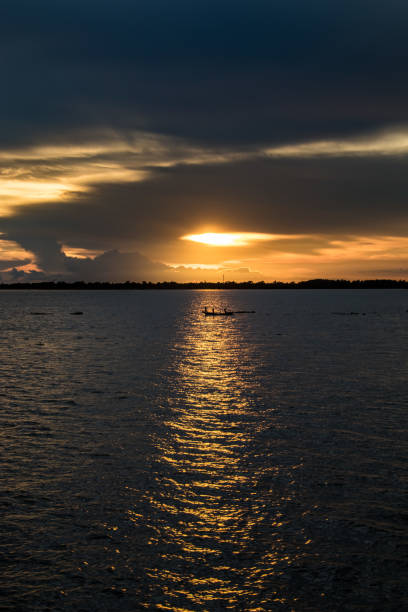 istock Summer cloudy sky on the river in Bangladesh 1419852913
