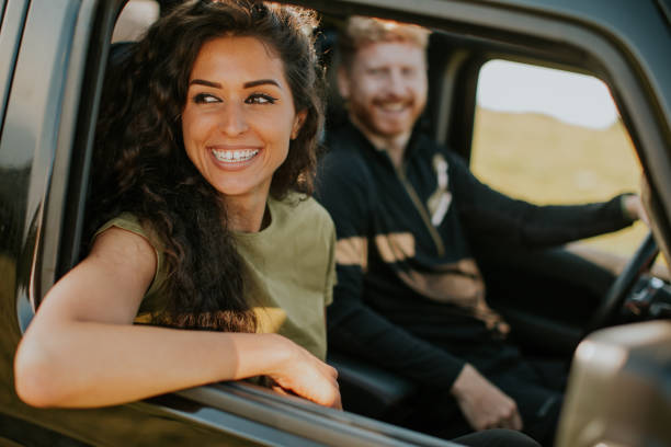 istock Couple having fun on roadtrip 1419854824