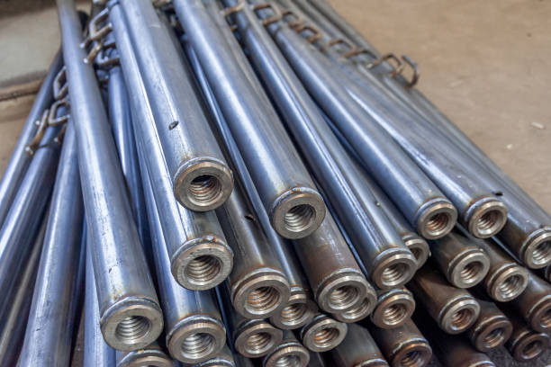 istock Metal pipes for formwork production 1419859827
