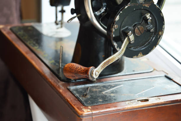 istock an old sewing machine. antiques, an old item. background for the design. 1419860770