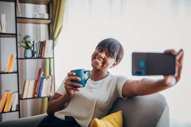 istock Woman taking a selfie 1419867091