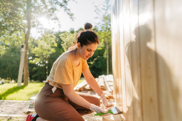 istock Painting a garden house 1419868125