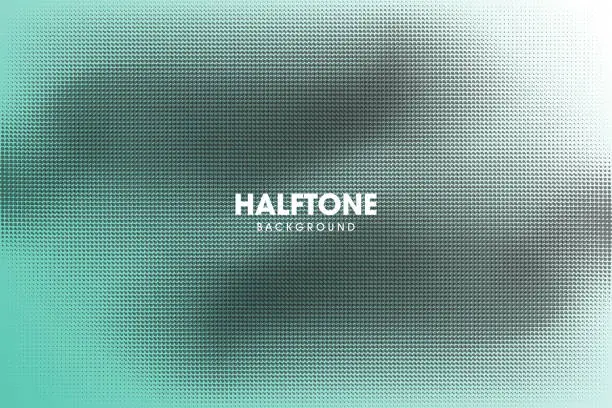 Vector illustration of Dot half tone pattern background with motion blur background