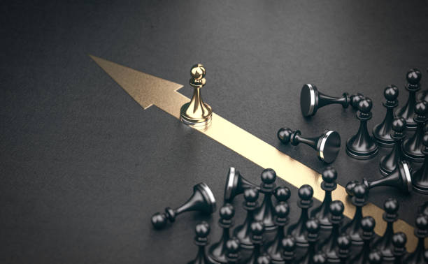 istock Outsider concept. Beating competitors and dominate the market. 1419875492