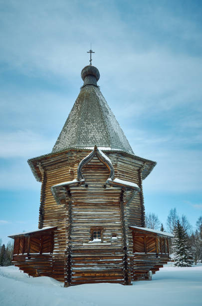 istock Russian Traditional wooden church 1419878032
