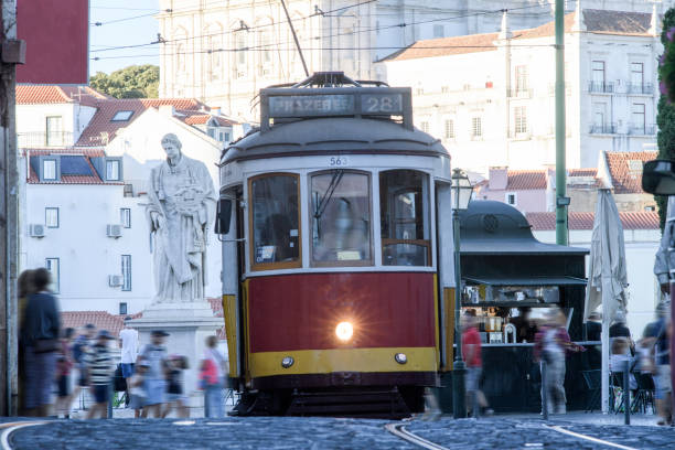 istock Tram 28 on a street in Lisbon 1419880366