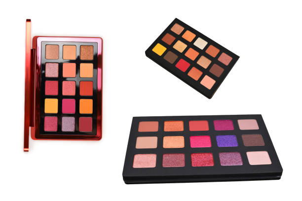 istock Eye shadow palette isolated on white background. Copy space. 1419885604