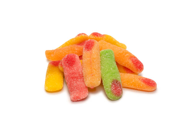 istock Jelly candys isolated on  white background. 1419885691
