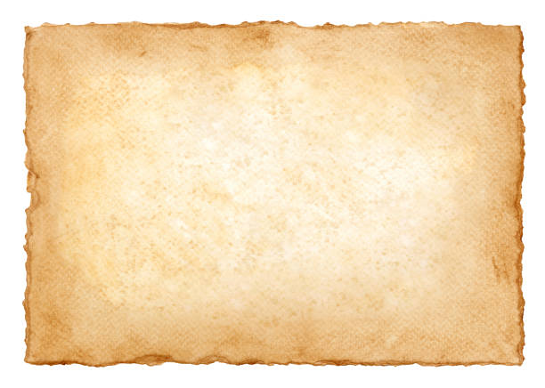 istock old parchment paper sheet vintage aged or texture isolated on white background 1419889638
