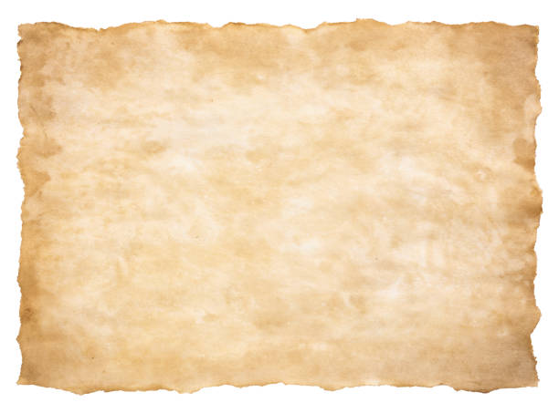 istock old parchment paper sheet vintage aged or texture isolated on white background 1419889657