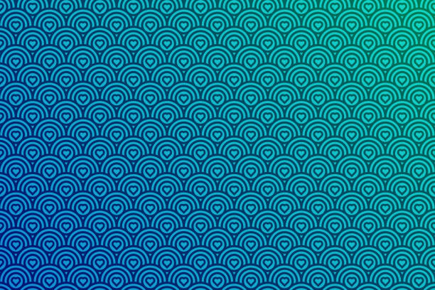 istock Abstract shapes concept design background. Abstract heart and circle shapes background. Geometric shapes. Abstract gradient colored background. Vector illustration stock illustration 1419897923