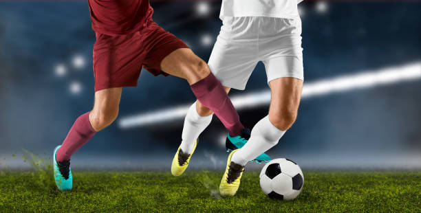 istock Two football player man in action 1419900430
