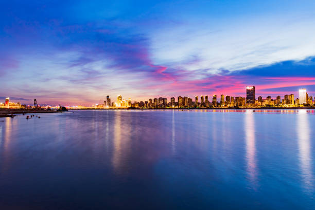 istock Night view of modern Chinese city 1419908678