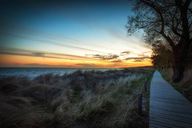 istock Beach Promenade in Lubmin, Germany before sunrise 1419909035