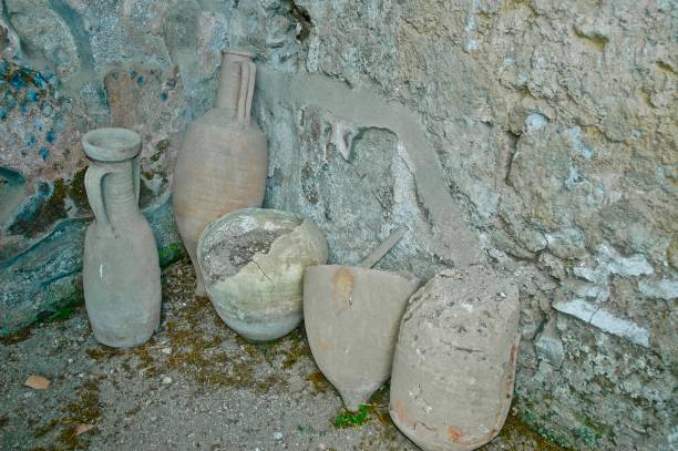 istock Vessels for drinks recovered from under the lava 1419911648